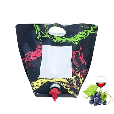 Túi đựng rượu vang đỏ 4L đứng có Vitop